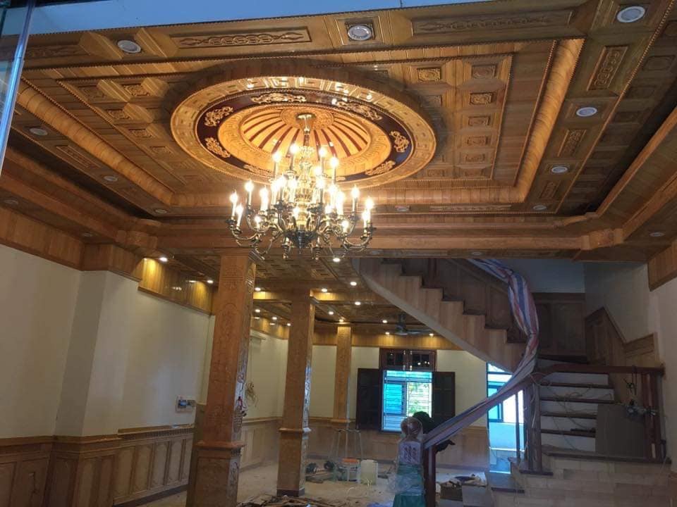 Thi Công Trần Gỗ Chuyên Nghiệp: Đẳng Cấp Không Gian Ấm Cúng, Sang Trọng
